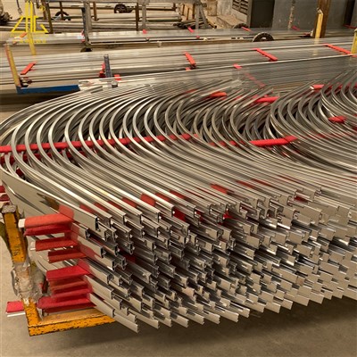 چمکتا پالش ایلومینیم پروفائل انوڈائزنگ سلور